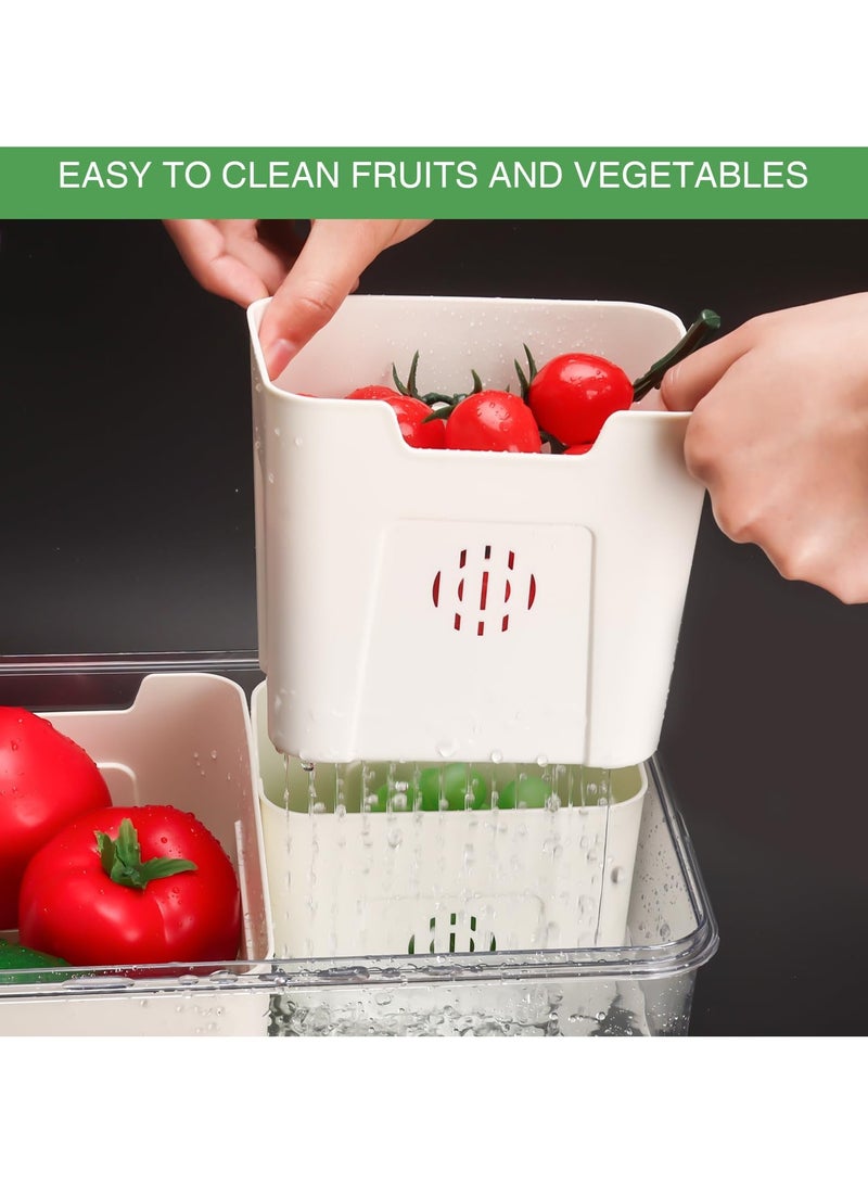 Divided Serving Tray with Lid and Handle, Divided Snack Tray, Charcuterie Container Portable Snack Platters Organizer for Candy, Fruits, Snacks, Nuts, for Party, Entertaining, Picnic - Image 5